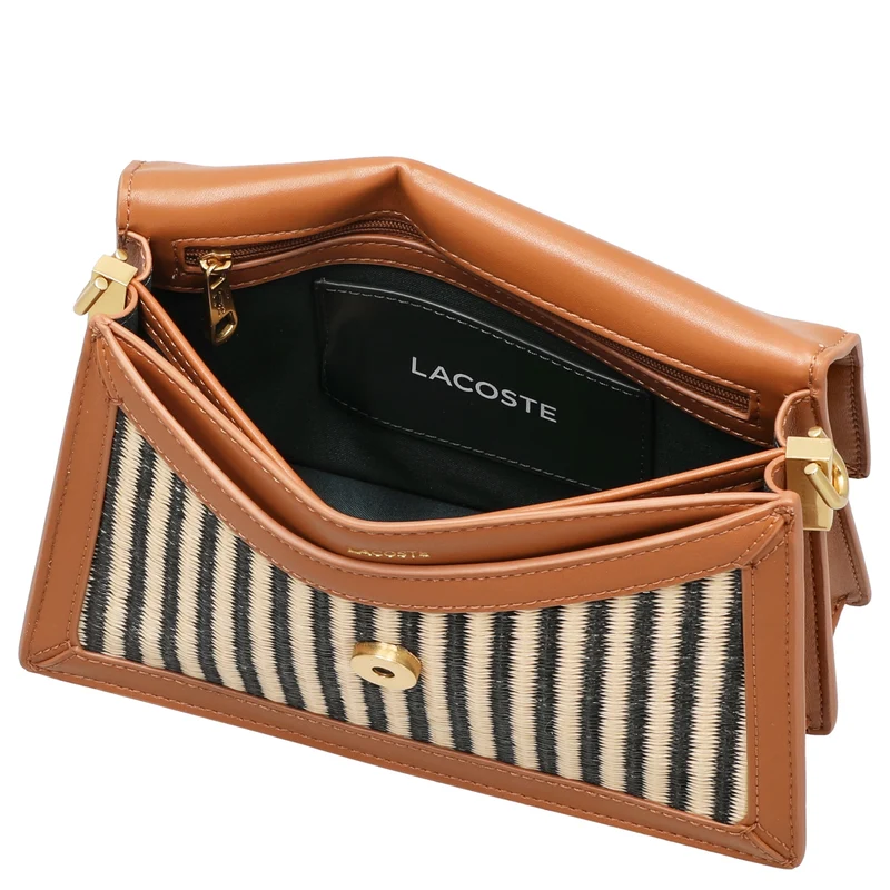 Lacoste Flap Shoulder Bag - Bolso de hombro 22.5 cm (brown)
