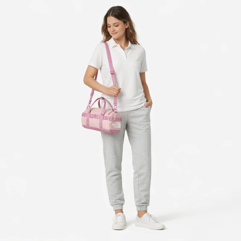 The North Face Base Camp Duffel - Bolso de hombro (metal pink/hushed laven)