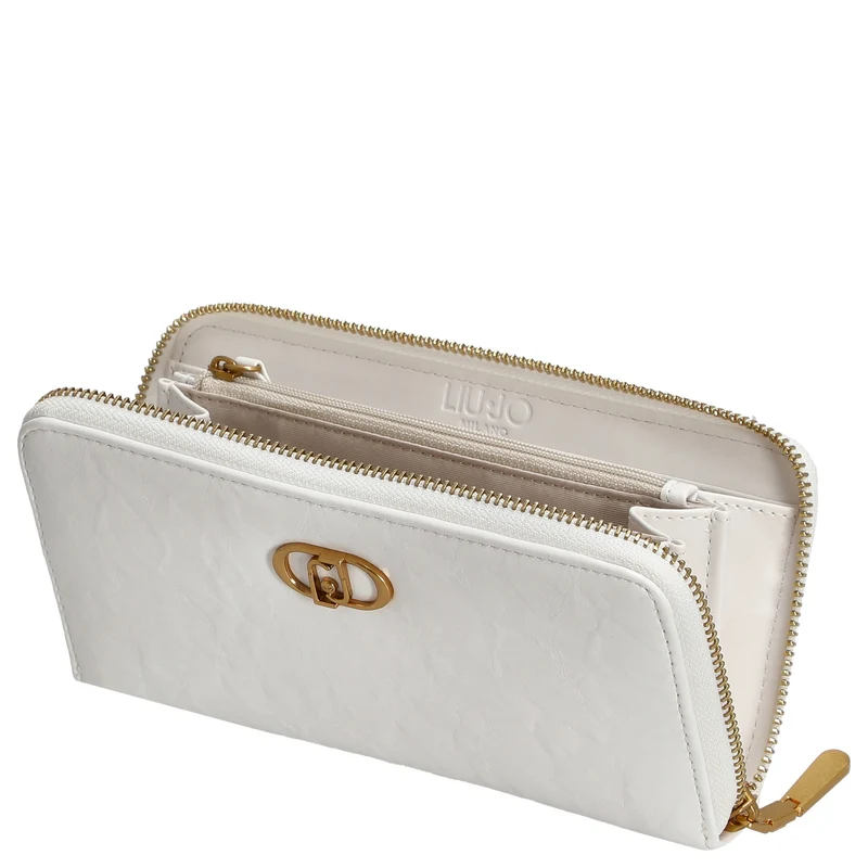 Liu Jo Lapuffy - Cartera XL 12cc 19 cm (off white)