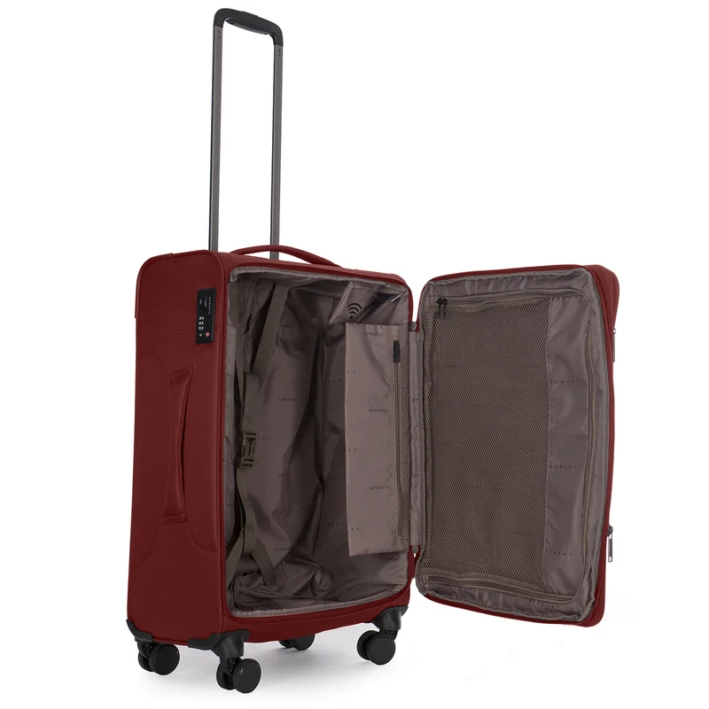 Stratic Light + - Trolley de 4 ruedas 68 cm expandible (dark red)