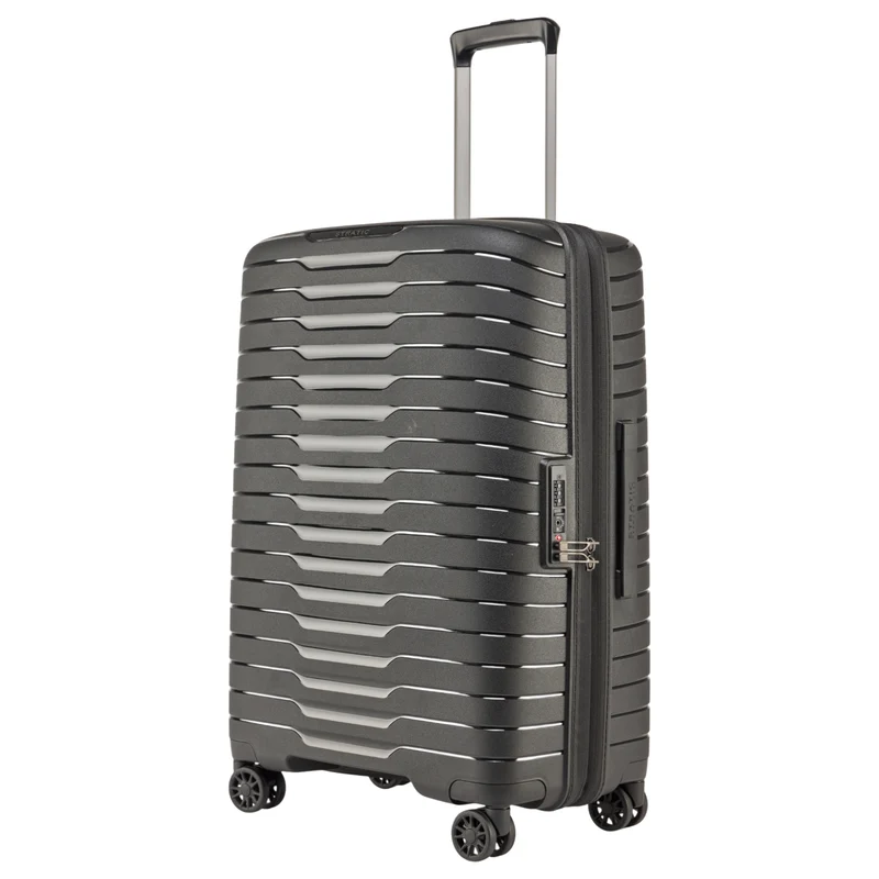 Stratic Novium SL - Trolley de 4 ruedas 65 cm expandible (black)