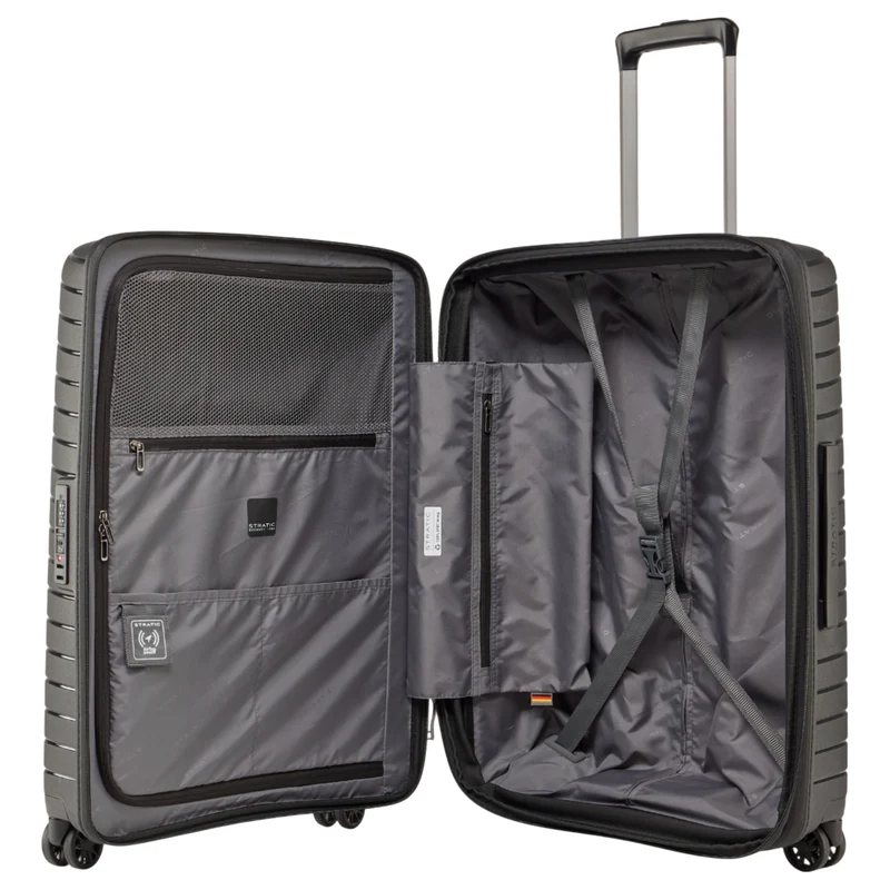 Stratic Novium SL - Trolley de 4 ruedas 65 cm expandible (black)