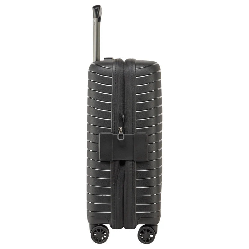 Stratic Novium SL - Trolley de cabina de 4 ruedas 55 cm expandible (black)