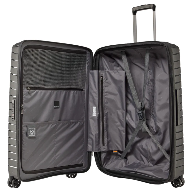 Stratic Novium SL - Trolley de 4 ruedas 77 cm expandible (black)