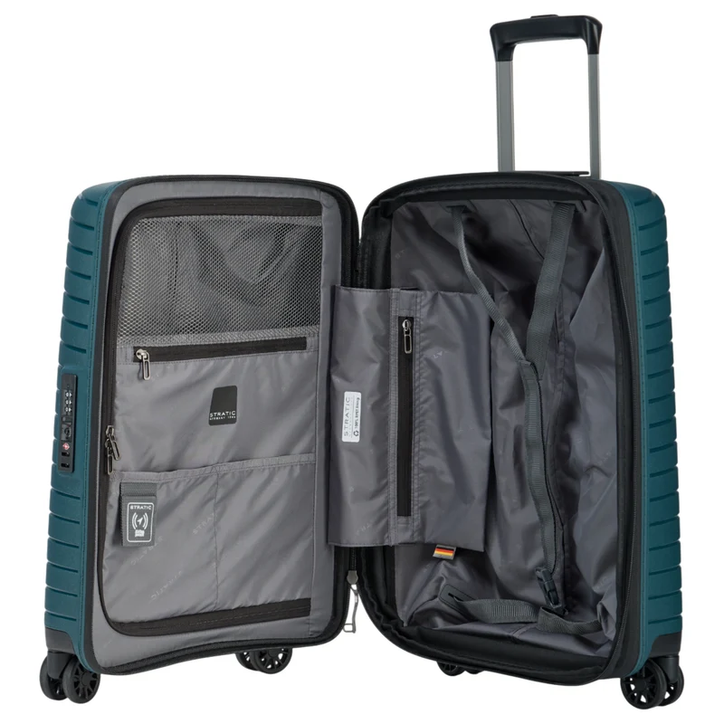 Stratic Novium SL - Trolley de cabina de 4 ruedas 55 cm expandible (petrol)