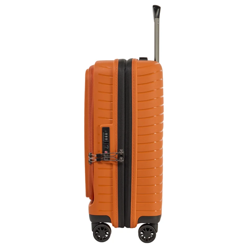 Stratic Novium ML - Trolley de cabina con 4 ruedas y bolsillo delantero 55 cm expandible (rosso/clay)