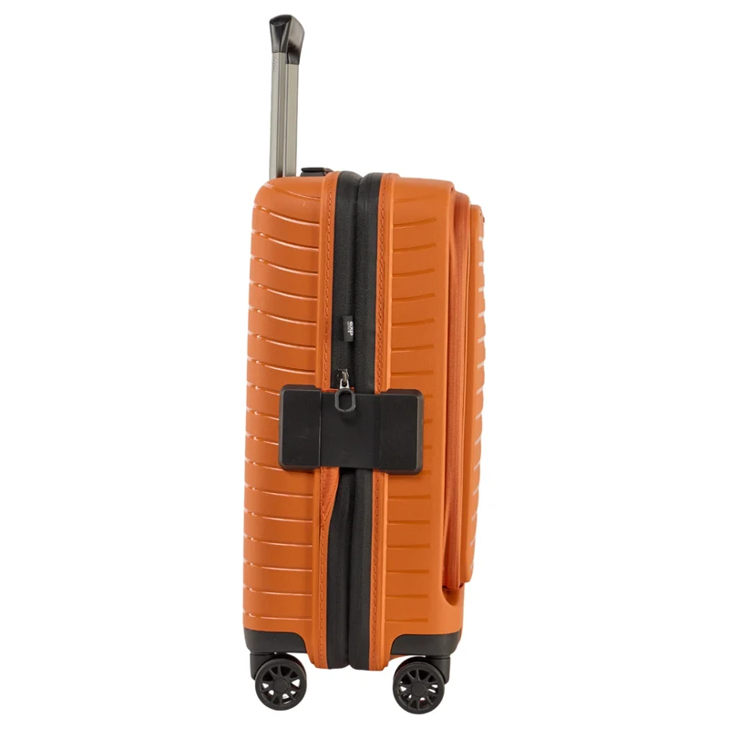 Stratic Novium ML - Trolley de cabina con 4 ruedas y bolsillo delantero 55 cm expandible (rosso/clay)