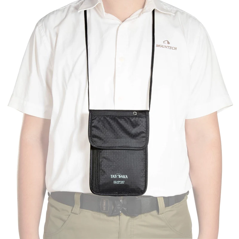 Tatonka Skin Neck Pouch RFID Block - Bolso de pecho 19 cm (black)