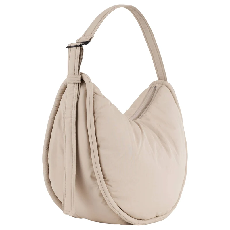 Sandqvist Curve Halfmoon - Bolso de hombro 42 cm (beige)