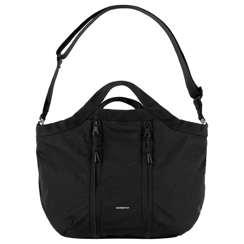 Sandqvist Grid Expandable - Bolso bandolera ext. (black)