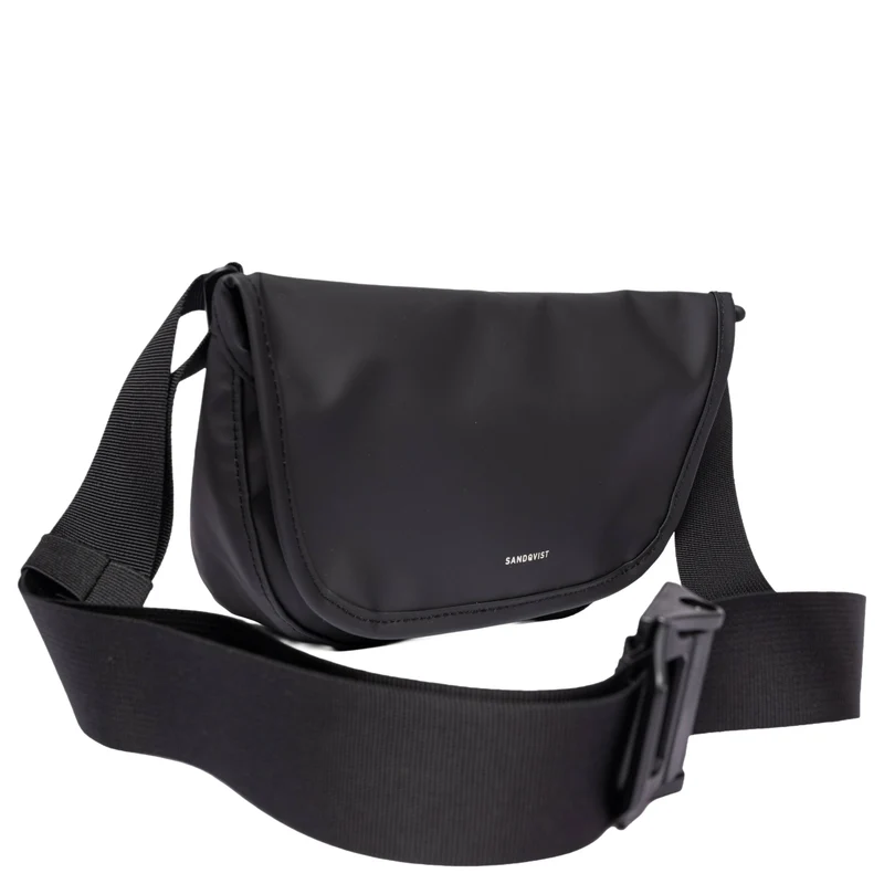 Sandqvist Stream Messenger Mini - Bolso bandolera 20 cm (black)