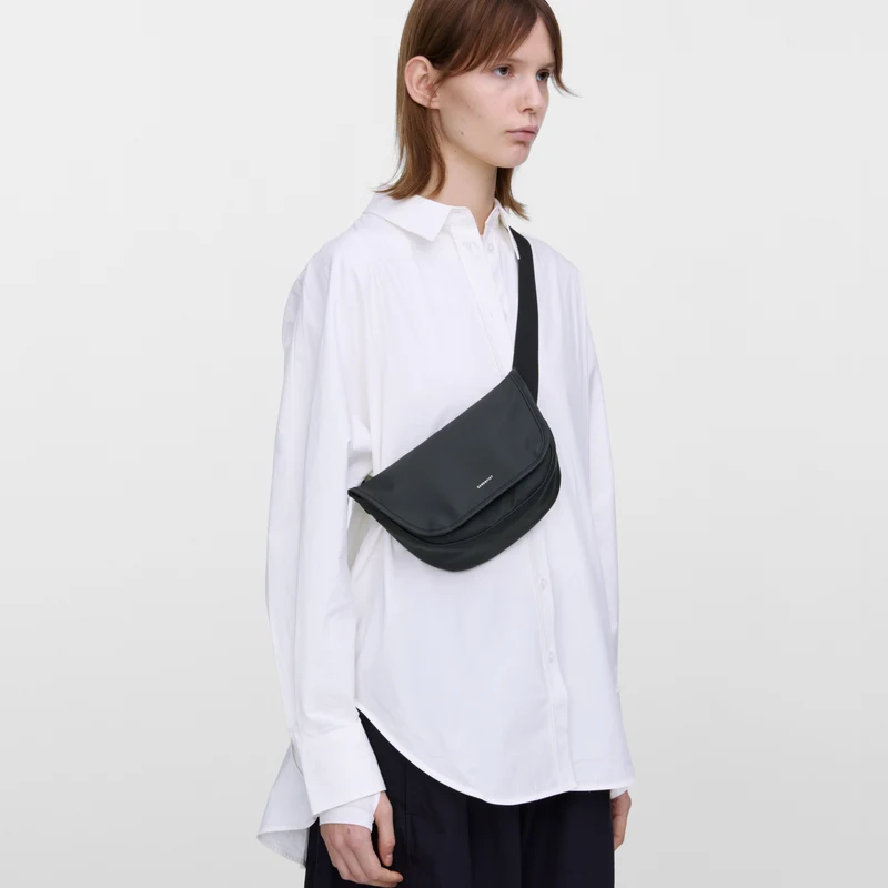 Sandqvist Stream Messenger Mini - Bolso bandolera 20 cm (black)