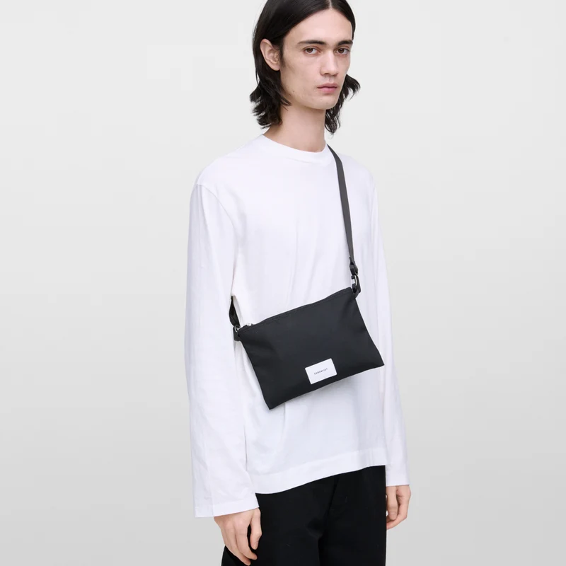 Sandqvist Ground Sacoche Slim - Bolso bandolera 25 cm (black)
