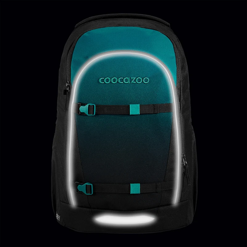 Coocazoo Every - Mochila escolar 44 cm (Teal Shadows)