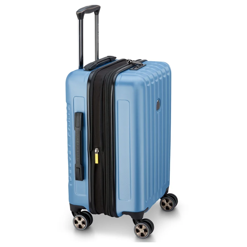 Delsey Paris Longitude - Trolley de cabina de 4 ruedas 55 cm expandible (hellblau)