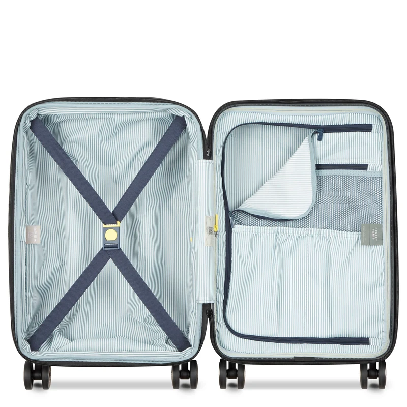 Delsey Paris Longitude - Trolley de cabina de 4 ruedas 55 cm expandible (hellblau)