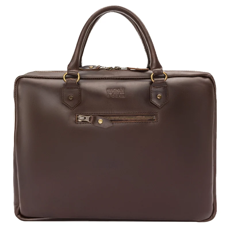 Buckle & Seam Cali Bolsa para portátil 15" 36 cm (brown/blu)