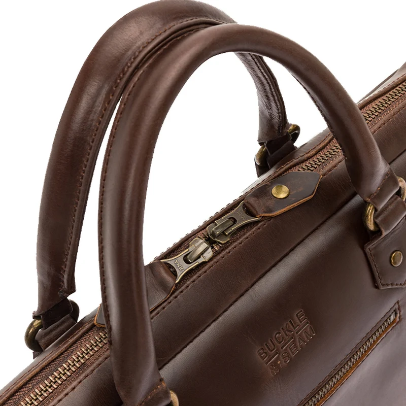 Buckle & Seam Cali Bolsa para portátil 15" 36 cm (brown/blu)