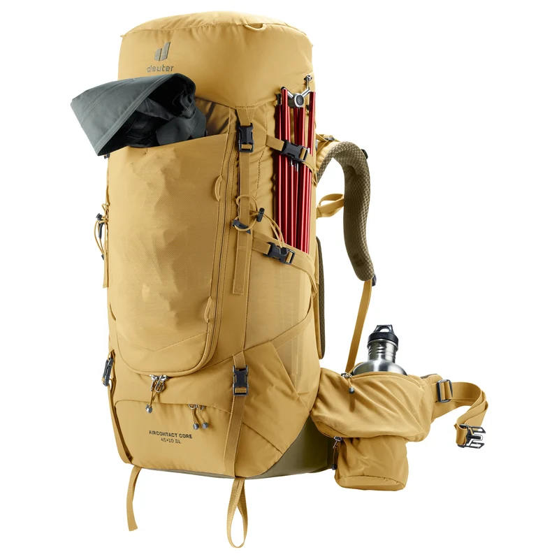 Deuter Aircontact Core 45 + 10 SL - Mochila de trekking 82 cm (savanna-nori)