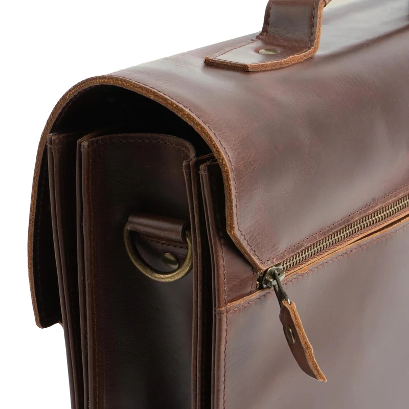Buckle & Seam Notes - Maletín 15" 40 cm (braun)