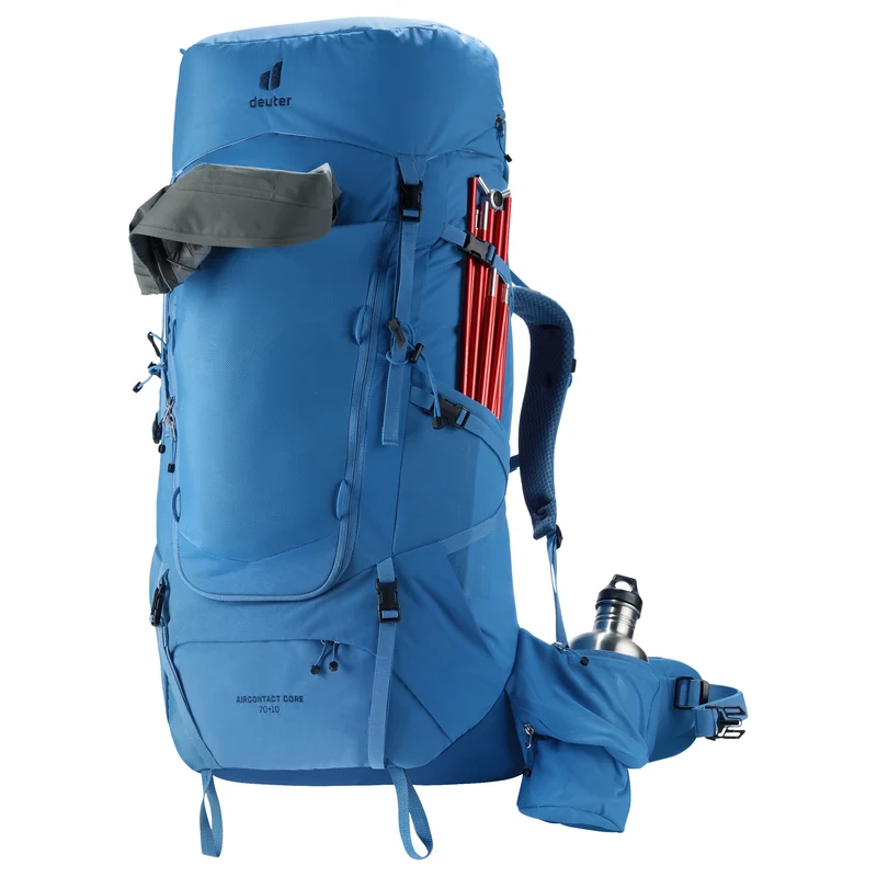 Deuter Aircontact Core 70 + 10 - Mochila de trekking 90 cm (baltic-nightblue)