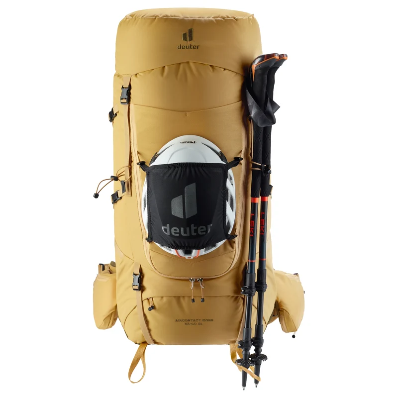 Deuter Aircontact Core 65 + 10 SL - Mochila de trekking para mujer 84 cm (savanna-nori)