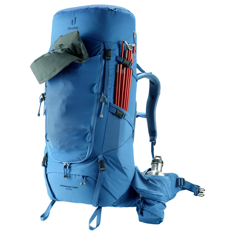 Deuter Aircontact Core 60 + 10 - Mochila de trekking (baltic-nightblue)