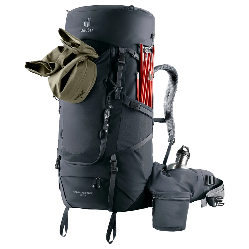 Deuter Aircontact Core 50 + 10 - Mochila de trekking 82 cm (black)