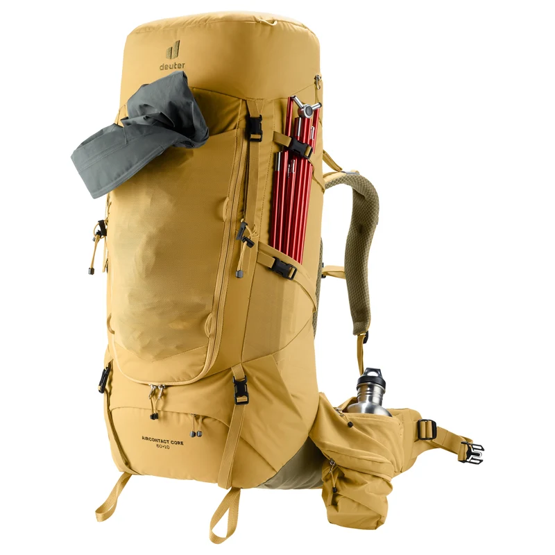 Deuter Aircontact Core 60 + 10 - Mochila de trekking 82 cm (savanna-nori)