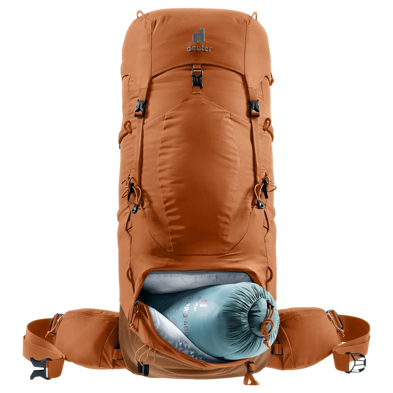 Deuter Aircontact Lite 45 + 10 SL - Mochila de trekking para mujer 73 cm (pecan-mocha)
