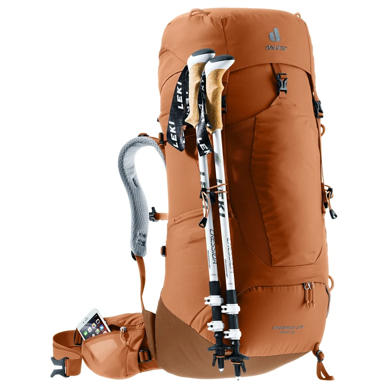 Deuter Aircontact Lite 45 + 10 SL - Mochila de trekking para mujer 73 cm (pecan-mocha)