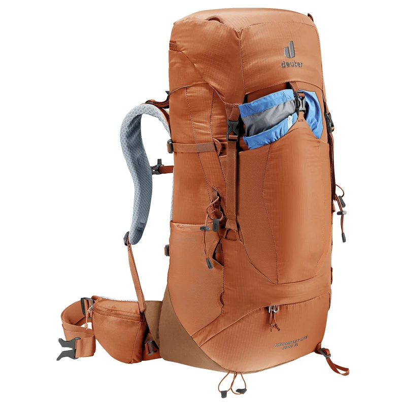 Deuter Aircontact Lite 35 + 10 SL - Mochila de trekking para mujer 70 cm (pecan-mocha)