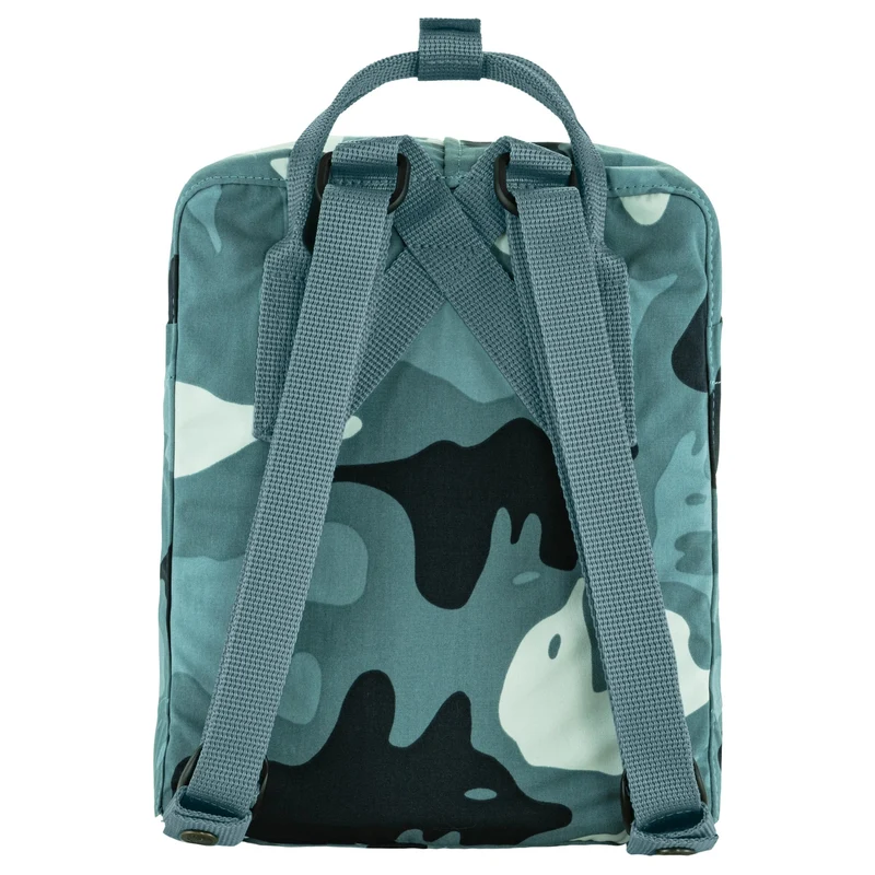 Fjällräven Kånken Graphics Mini - Mochila 29 cm (nimbus blue-hidden animals)