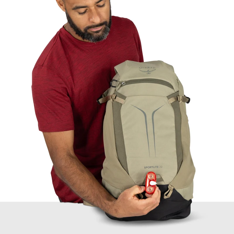 Osprey Sportlite 22 - Mochila de senderismo 52 cm (olive tan)