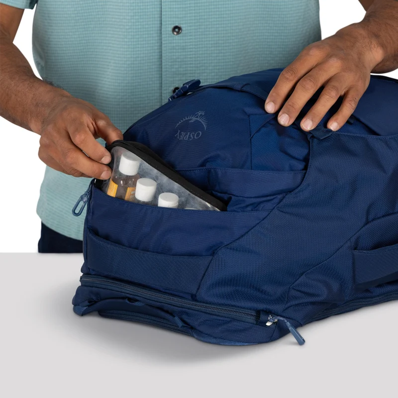 Osprey Farpoint 40 - Mochila de viaje 55 cm (antique blue)