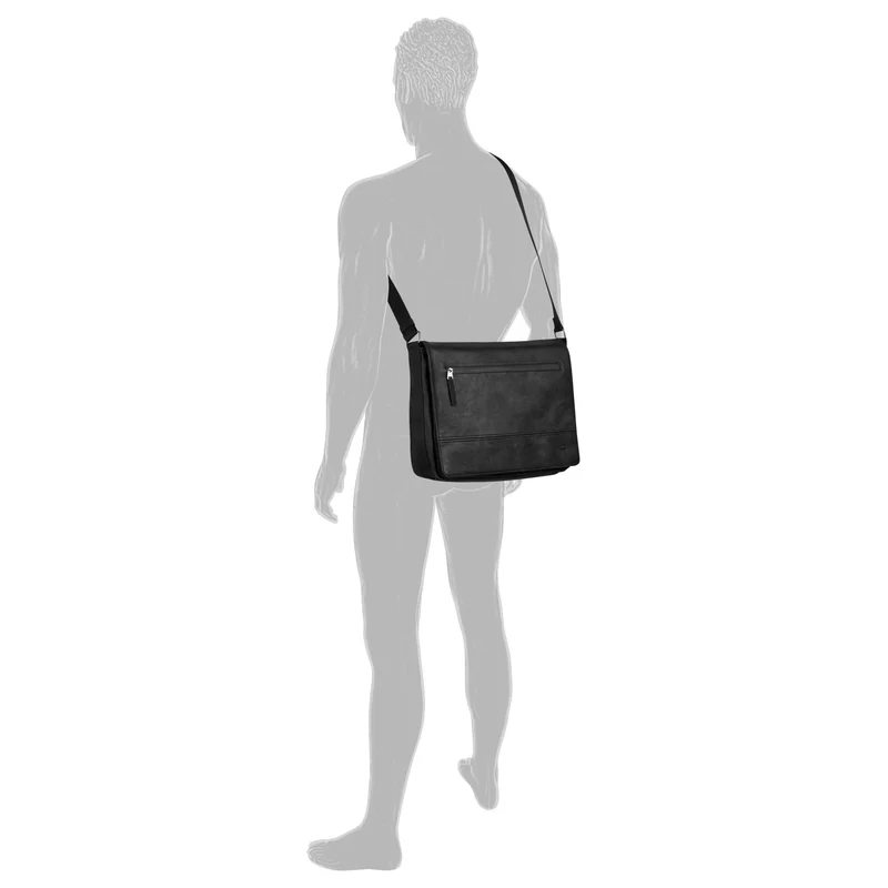 Camel Active Traces Messenger - Bolso bandolera 15" 38.5 cm (black)