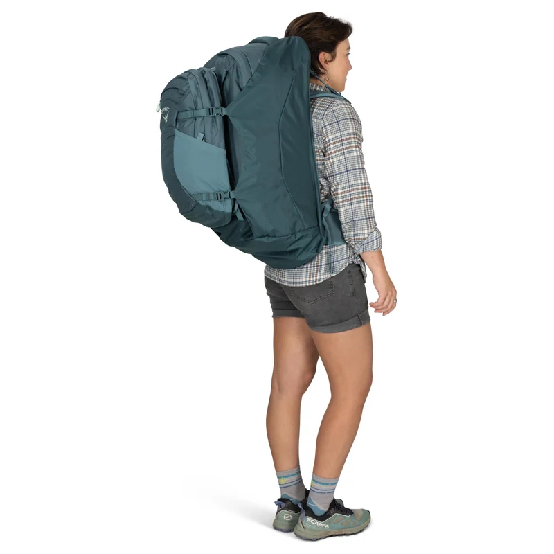 Osprey Fairview 70 - Mochila de viaje 66 cm (casacade blue-torrent blue)