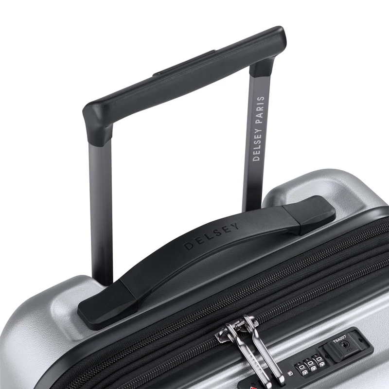Delsey Paris Turenne 2.0 - Trolley de cabina con 4 ruedas y bolsillo delantero 55 cm USB erw. (silber)