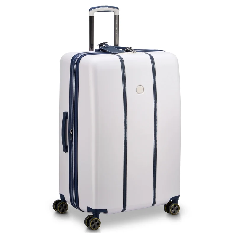 Delsey Paris Cadence - Trolley de 4 ruedas 76 cm expandible (elfenbein/blau)