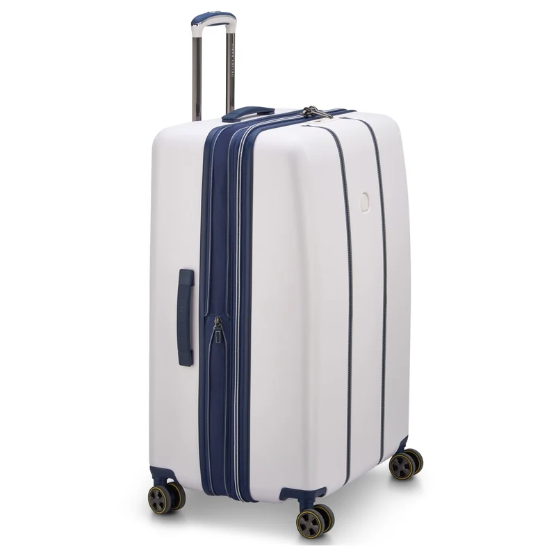 Delsey Paris Cadence - Trolley de 4 ruedas 76 cm expandible (elfenbein/blau)