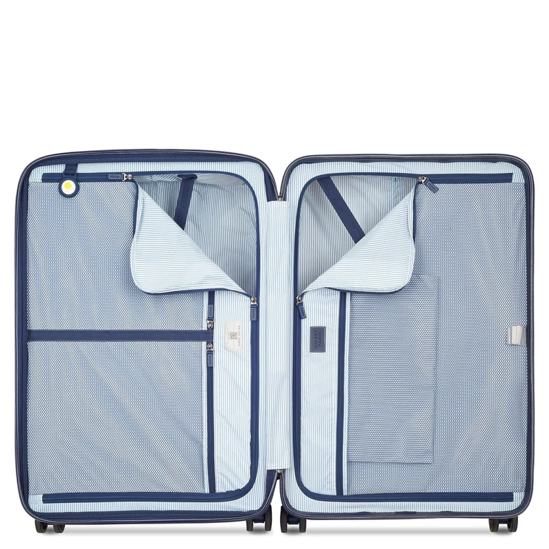 Delsey Paris Cadence - Trolley de 4 ruedas 76 cm expandible (elfenbein/blau)