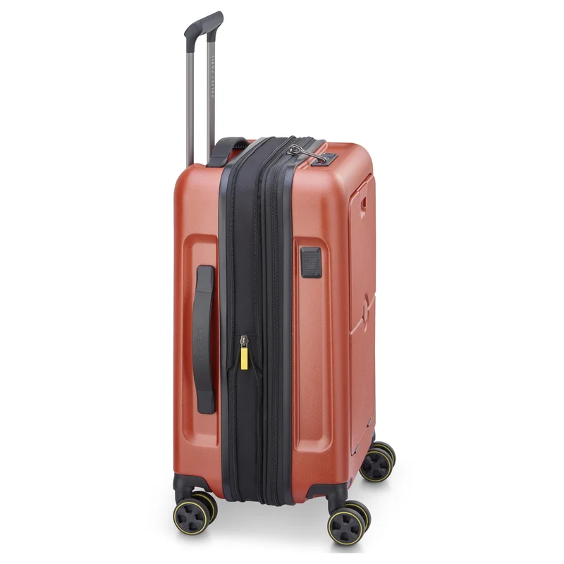 Delsey Paris Turenne 2.0 - Trolley de cabina con 4 ruedas y bolsillo delantero 55 cm USB erw. (backstein)