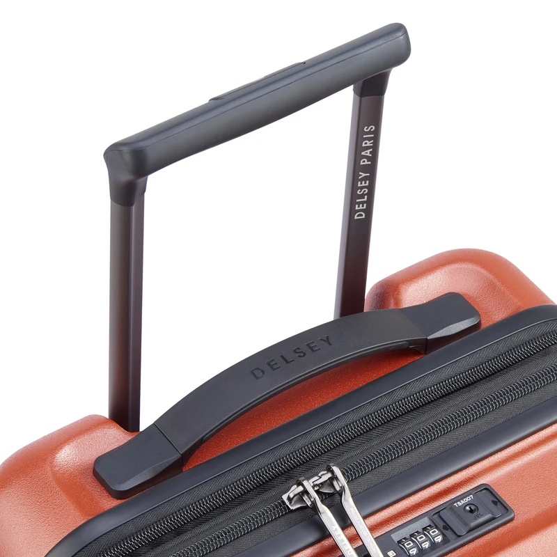 Delsey Paris Turenne 2.0 - Trolley de cabina con 4 ruedas y bolsillo delantero 55 cm USB erw. (backstein)