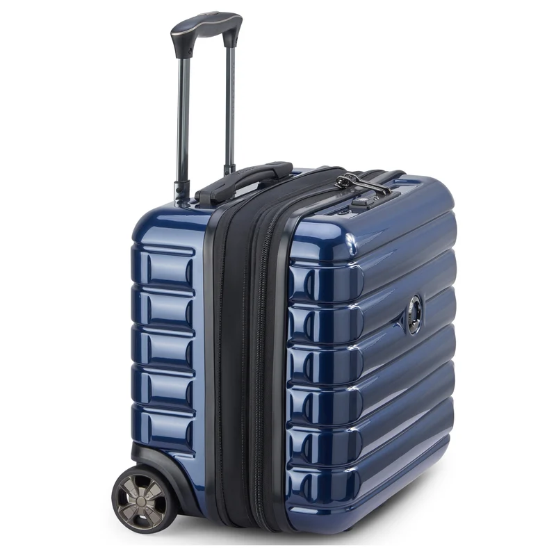 Delsey Paris Shadow 5.0 - Trolley de negocios con 2 ruedas 38 cm expandible (marineblau)