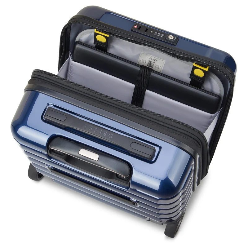 Delsey Paris Shadow 5.0 - Trolley de negocios con 2 ruedas 38 cm expandible (marineblau)