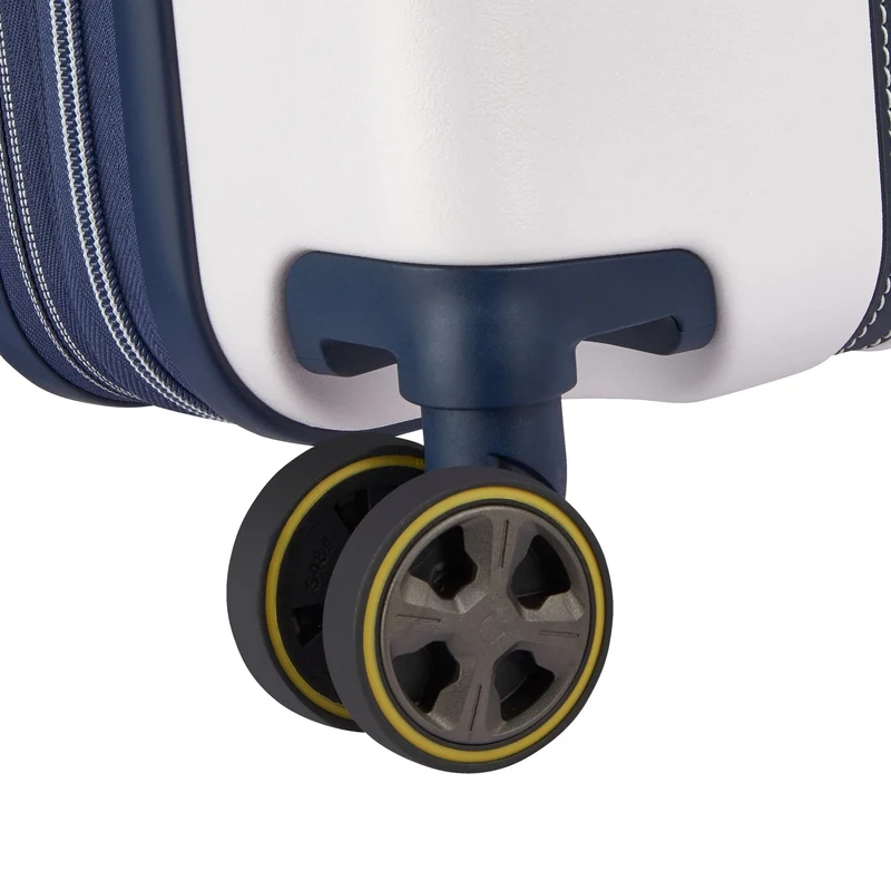 Delsey Paris Cadence - Trolley de cabina Slim 4 ruedas 55 cm expandible (elfenbein/blau)