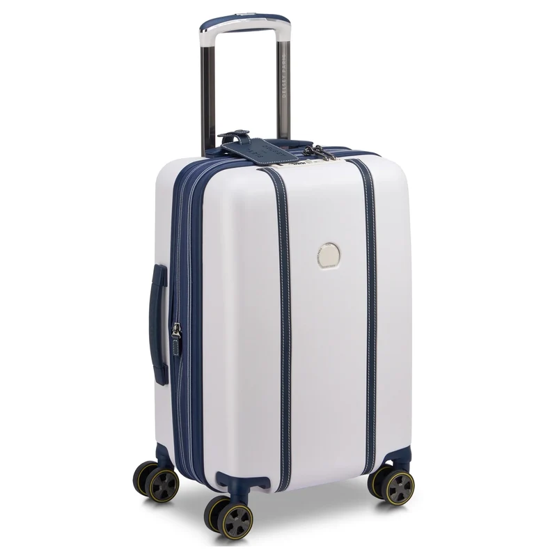Delsey Paris Cadence - Trolley de cabina de 4 ruedas 55 cm expandible (elfenbein/blau)
