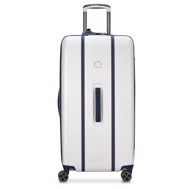 Delsey Paris Cadence Trunk - Trolley de 4 ruedas 80 cm expandible (elfenbein/blau)