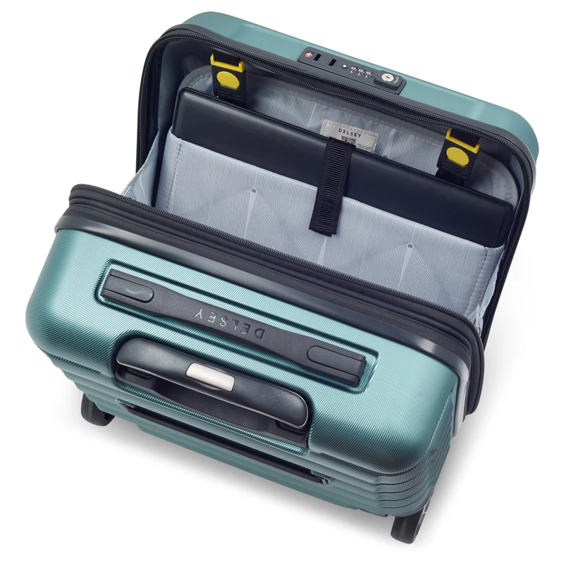 Delsey Paris Shadow 5.0 - Trolley de negocios con 2 ruedas 38 cm expandible (gruen)
