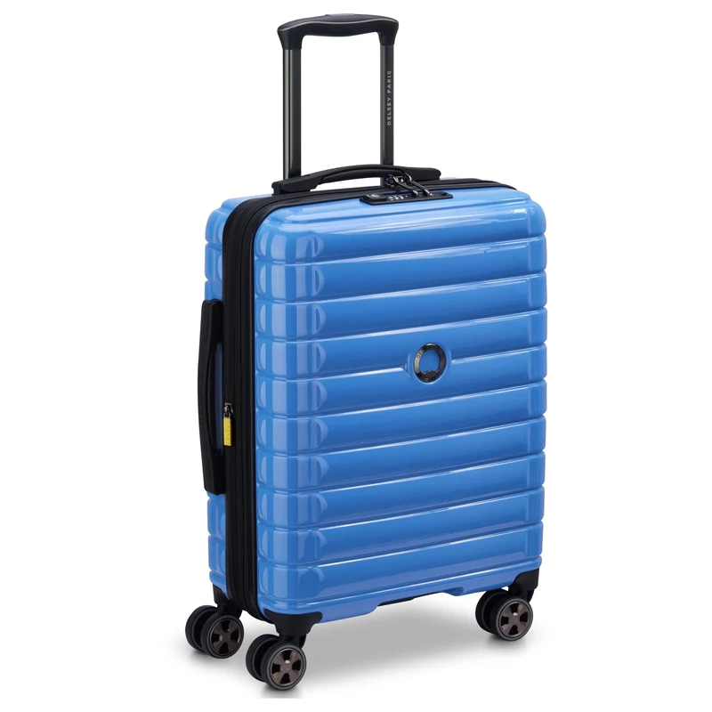 Delsey Paris Shadow 5.0 - Trolley de cabina delgado de 4 ruedas 55 cm expandible (marina)